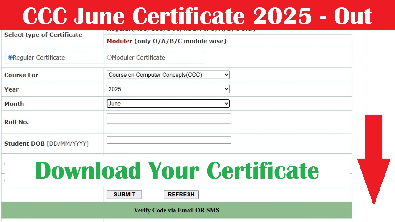 CCC June Certificate 2025